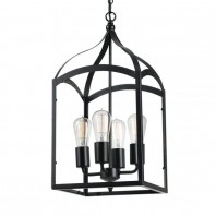 Telbix-Ibiza PE4-OB+CL Pendant - Oil Bronze / Clear
